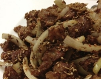 ラム肉のクミン炒め, 通常価格980円