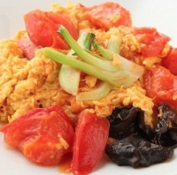 トマトと玉子炒め⇒880円, Stir-fried tomatoegg
