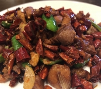 唐辛子と鶏肉山椒風味炒め⇒980円