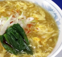 酸辣湯麺（さんらーたんめん）⇒1050円, 辛みと酸味のとろみそば